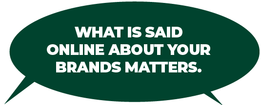 What is said online about your brands matters