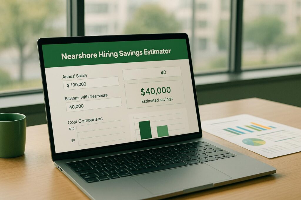 Nearshore Hiring Savings Estimator